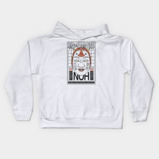 Noh Mask Kids Hoodie